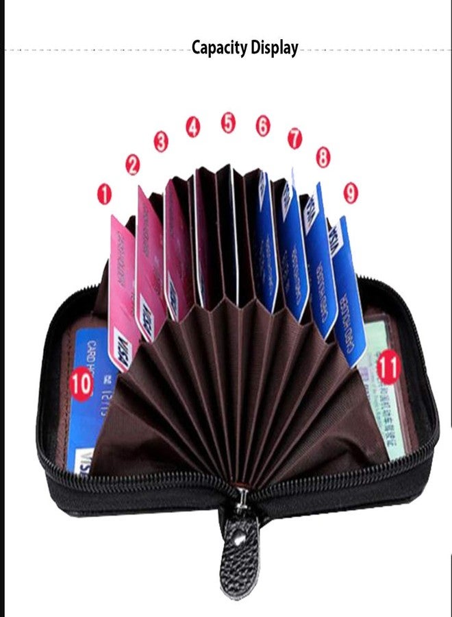 encELade Black Leatherite 11 Slots ATM/Credit/Debit for Men & Women Card Holder Wallet - Image 4